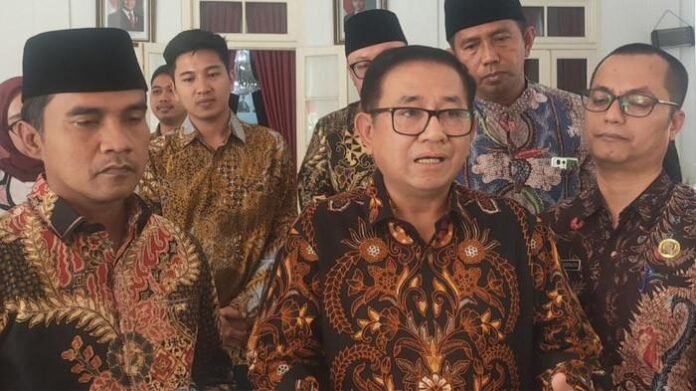 Penandatanganan kerja sama PT Pupuk Indonesia dengan Pemkab Bangkalan peluncuran program petani dan lahan pertanian berbasis digital (for TIMESindo)